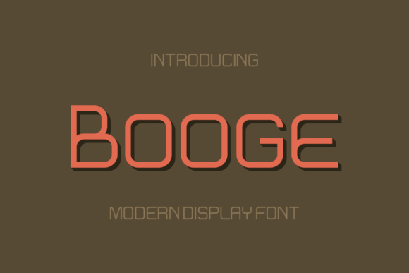 Booge: A Versatile Display Font for Modern Design Needs
