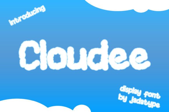 Cloudee: The Playful Display Font That Adds a Fluffy Touch to Your Designs