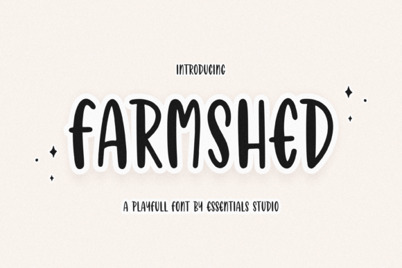 Farmshed: A Playful Display Font with Handwritten Charm