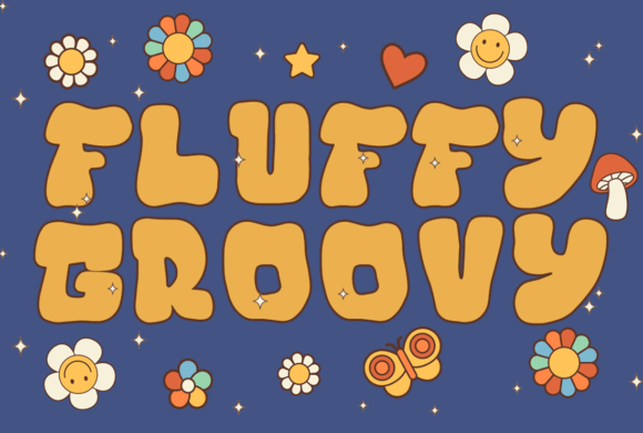 Fluffy Groovy: The Retro-Cute Font That Adds Flair to Modern Designs