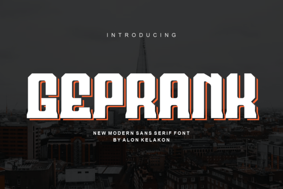 Geprank: A Bold and Modern Display Font for Eye-Catching Design