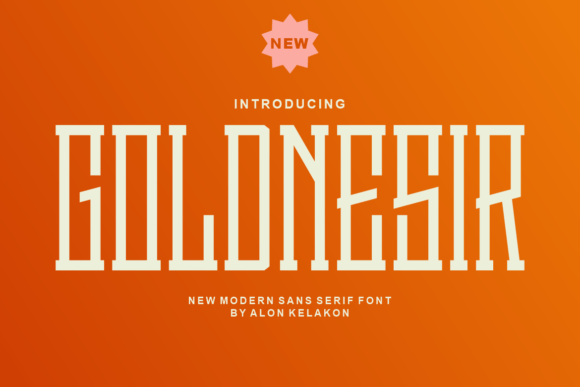 Goldnesir: A Modern Display Font with Timeless Appeal