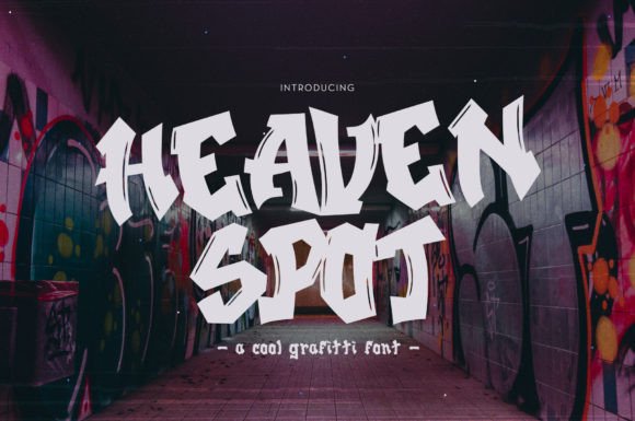Heaven Spot: The Modern Graffiti Typeface for Creative Expression