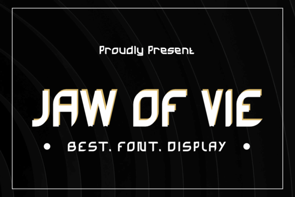 Jaw of Vie: A Bold Font for Every Creative Need