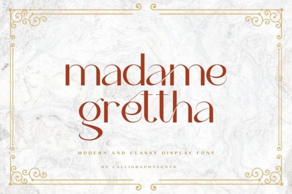 Madame Grettha: A Timeless Typeface for Modern Design