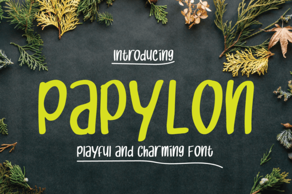 Papylon: A Playful Handwritten Display Font for Modern Designers