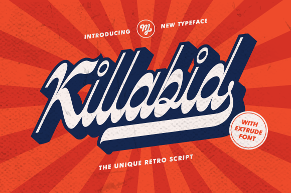 Reviving the 70s Baseball Aesthetic with Killabid Font