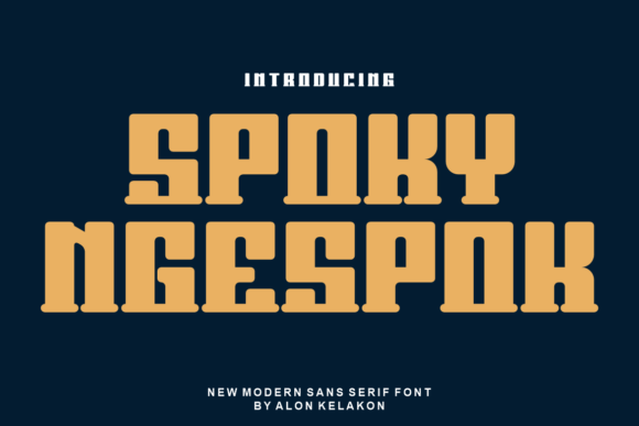 Spoky Ngespok: A Cool and Modern Display Font for Creative Projects