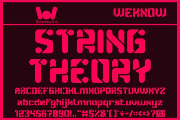 String Theory: A Bold Font for Bold Ideas
