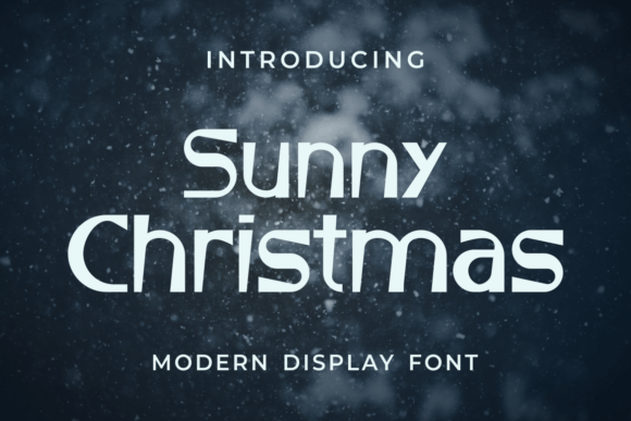 Sunny Christmas: A Friendly and Fun Display Font for Modern Design Projects