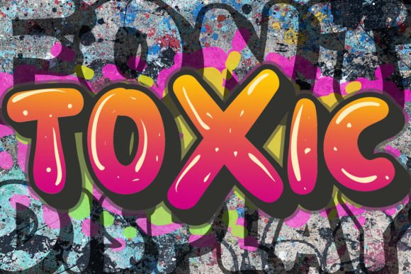 Toxic Font: A Bold Statement in Urban-Styled Typography